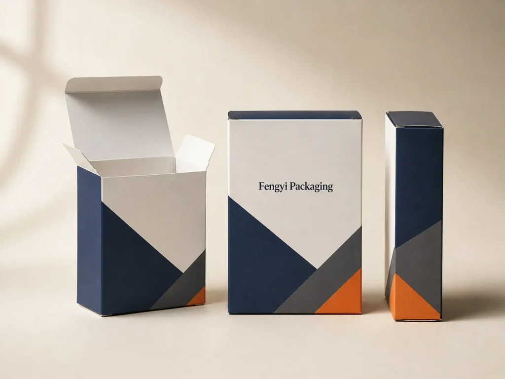 Fengyi Packaging concept mockup of custom retail folding cartons