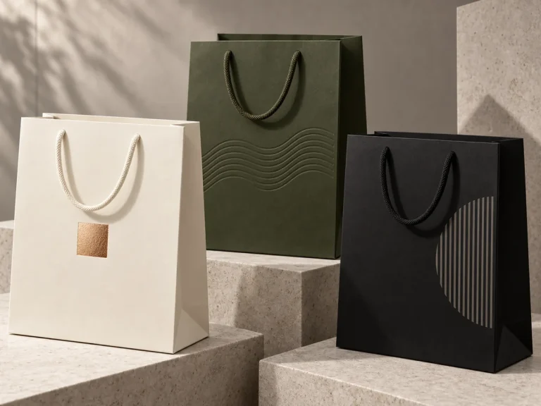 Fengyi Packaging concept photo of custom branded paper carrier bags