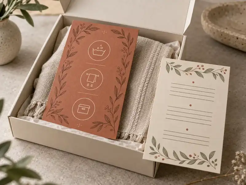 Custom Branded Product Care Inserts