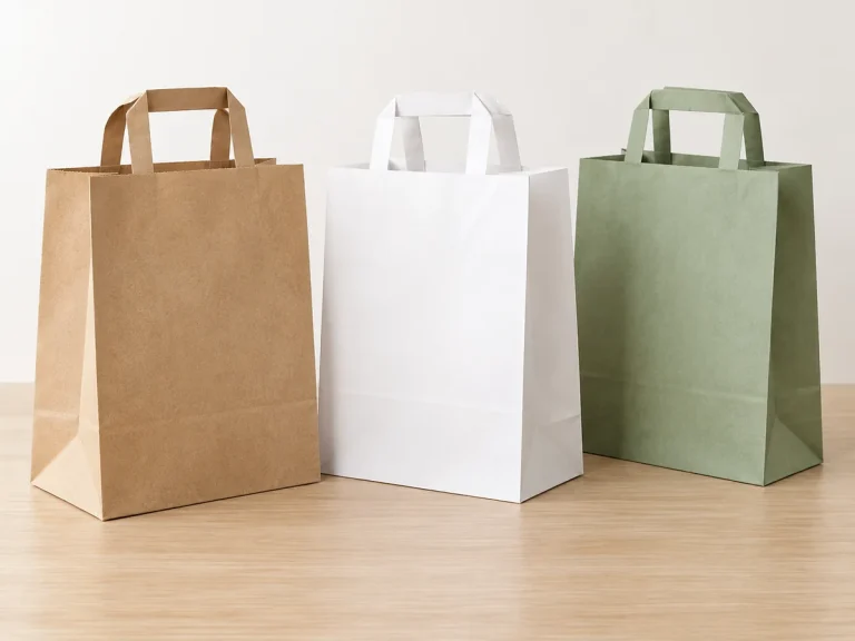 Fengyi Packaging concept photo of custom flat handle paper bags