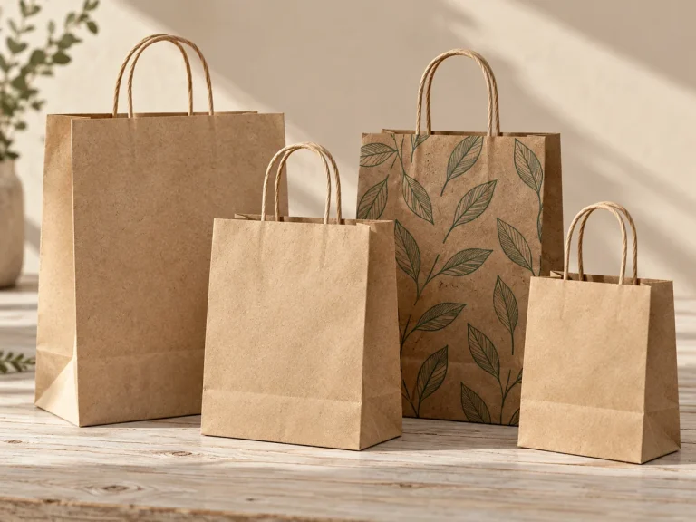 Fengyi Packaging concept photo of custom kraft paper shopping bags