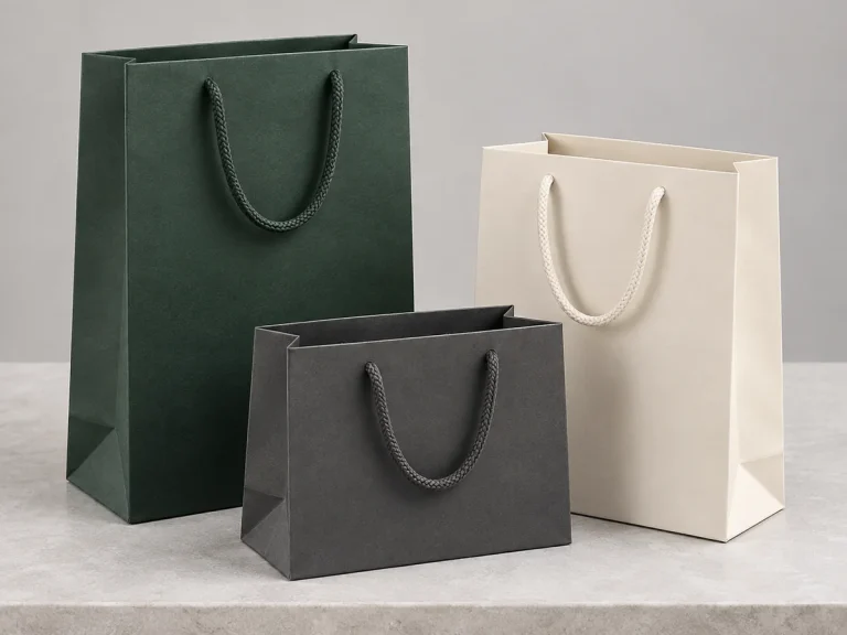 Fengyi Packaging concept photo of custom luxury rope handle paper bags