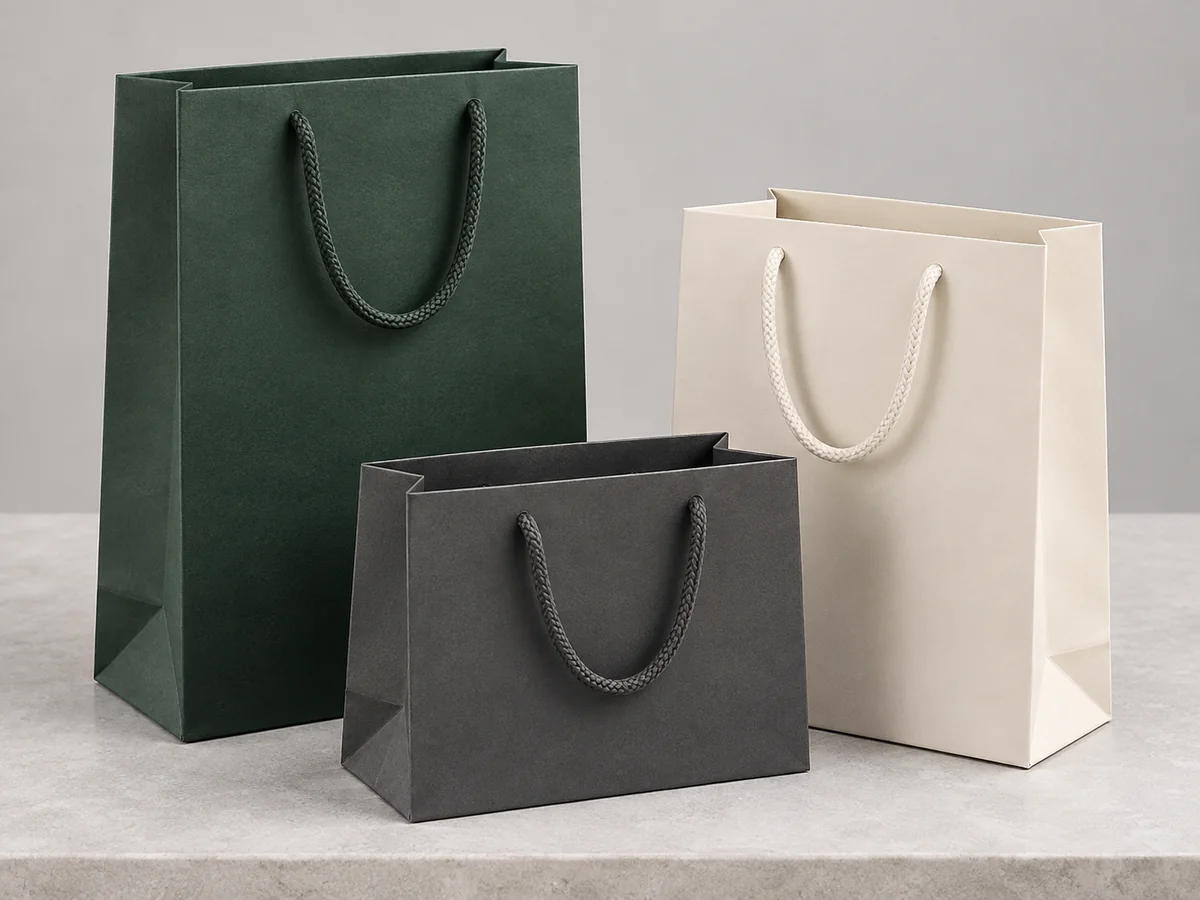 Custom Luxury Rope Handle Paper Bags