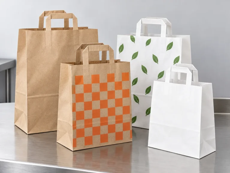 Fengyi Packaging concept photo of custom printed takeaway bags