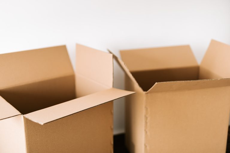 Generic stock reference image of open cardboard boxes used for packaging planning