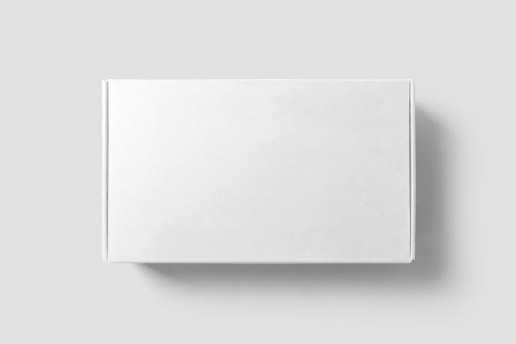 Generic stock reference image of a clean paperboard folding carton